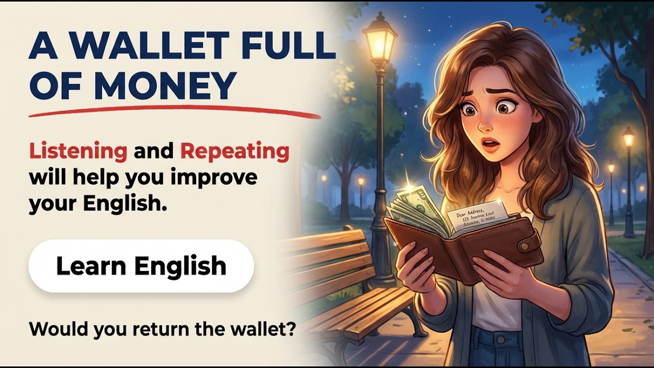 💰I Found a Wallet Full of Money | Shadowing English Story (B2–C1)