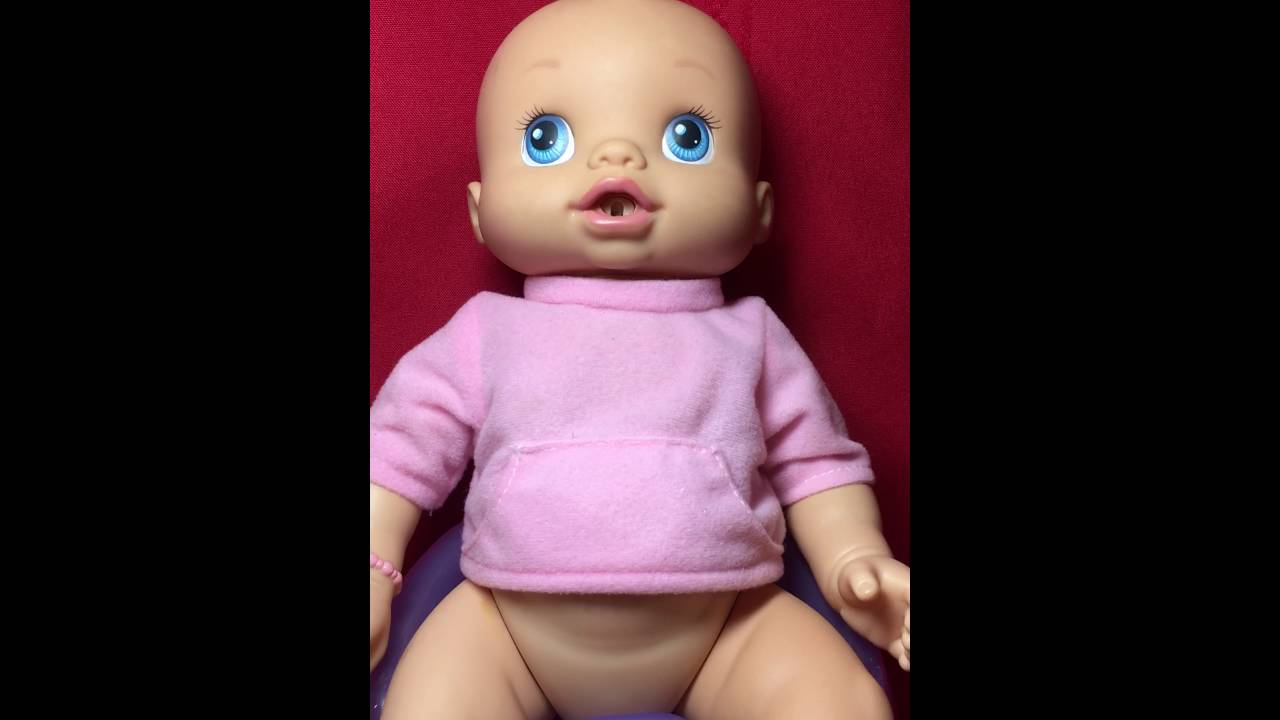 2006 baby alive wets and wiggles With Bottle And Potty Seat. (video)