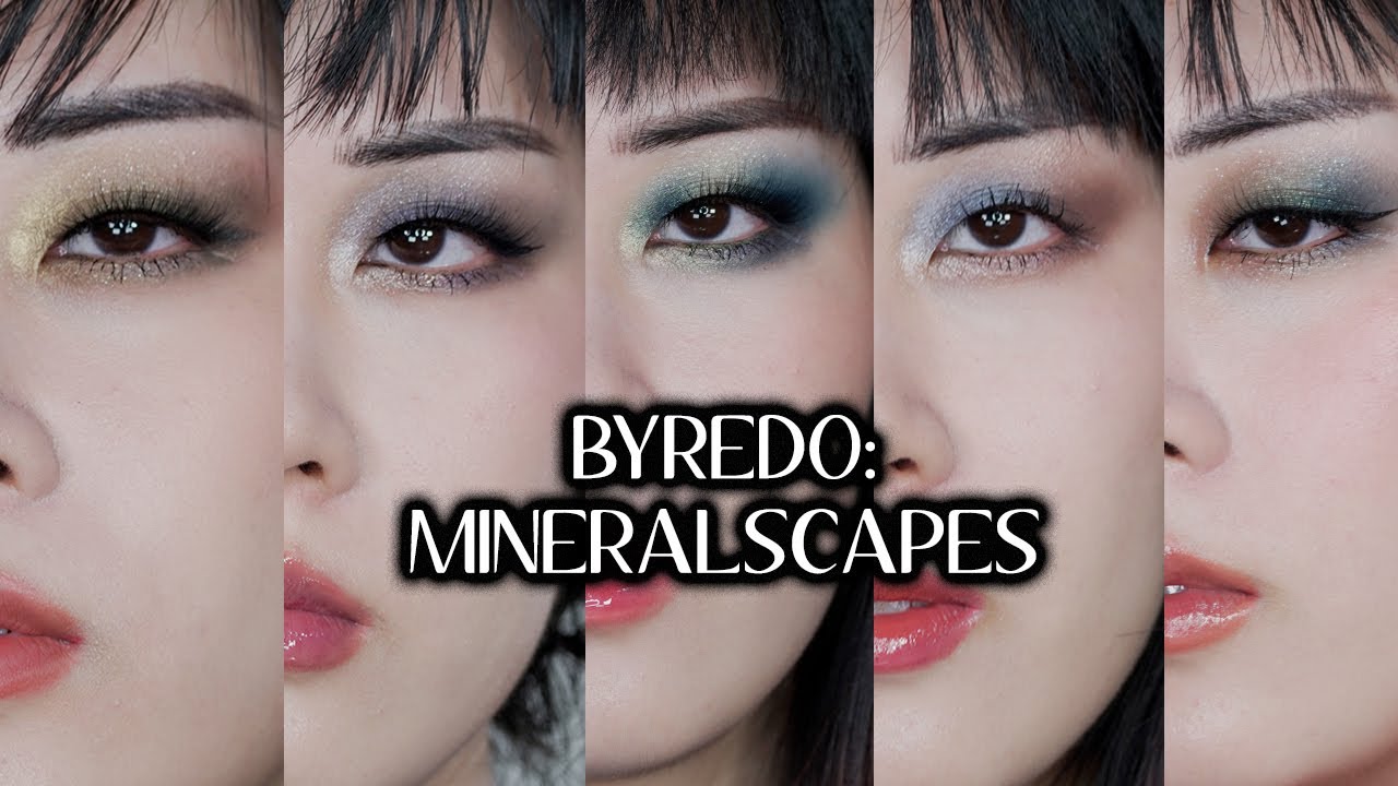 BYREDO: MINERALSCAPES (5 образов) || Простой урок макияжа монолитных век с использованием теней