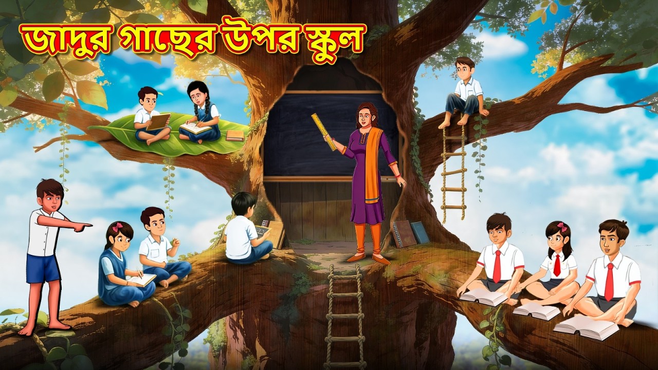 জাদুর গাছের উপর স্কুল | New Bengali Golpo | Bengali Stories | Golpo Bengali | Story in Bengali
