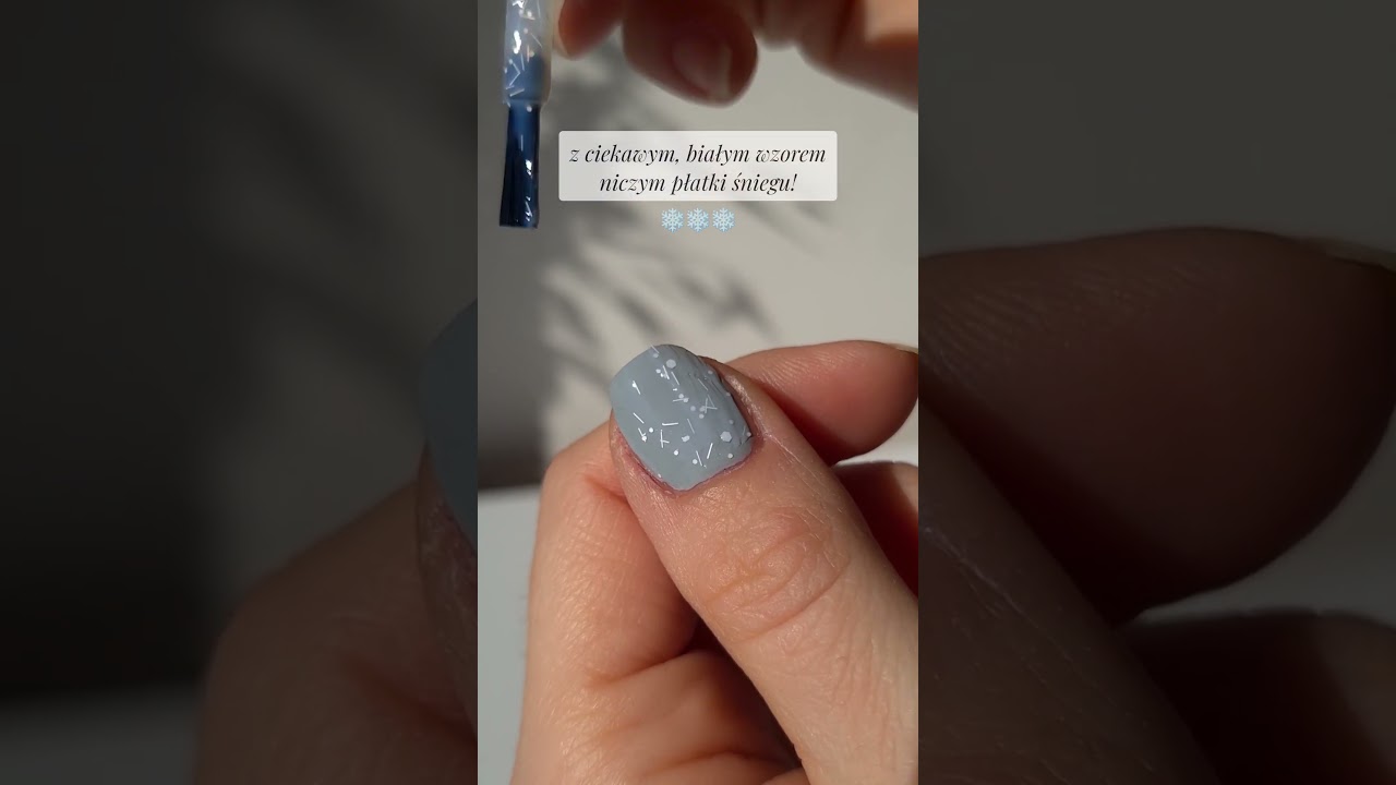 Zimowy ❄️☃️ manicure #paznokcie #cleanbeauty #nailpolish #wegańskiekosmetyki