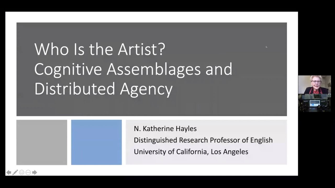 aai International Conference on AI Art | Katherine Hayles: Who is the artist?