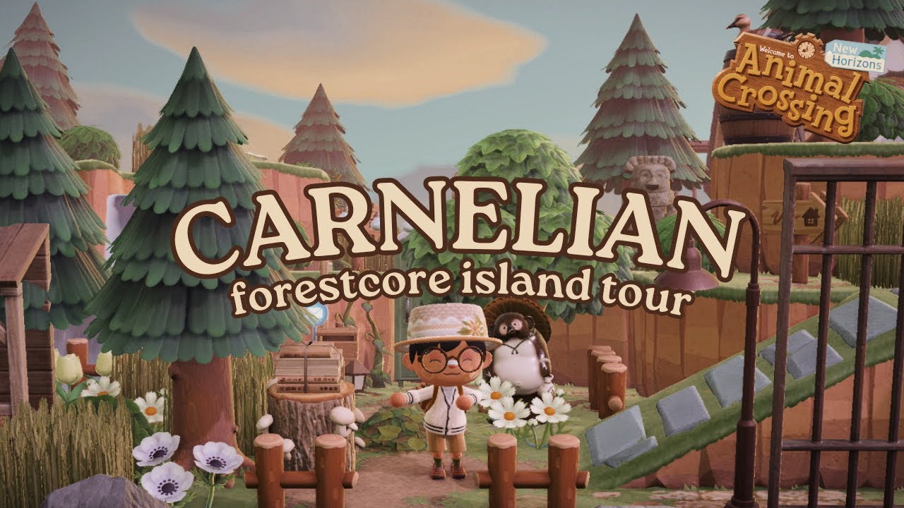 SERENE + COZY FORESTCORE ISLAND TOUR // Animal Crossing New Horizons