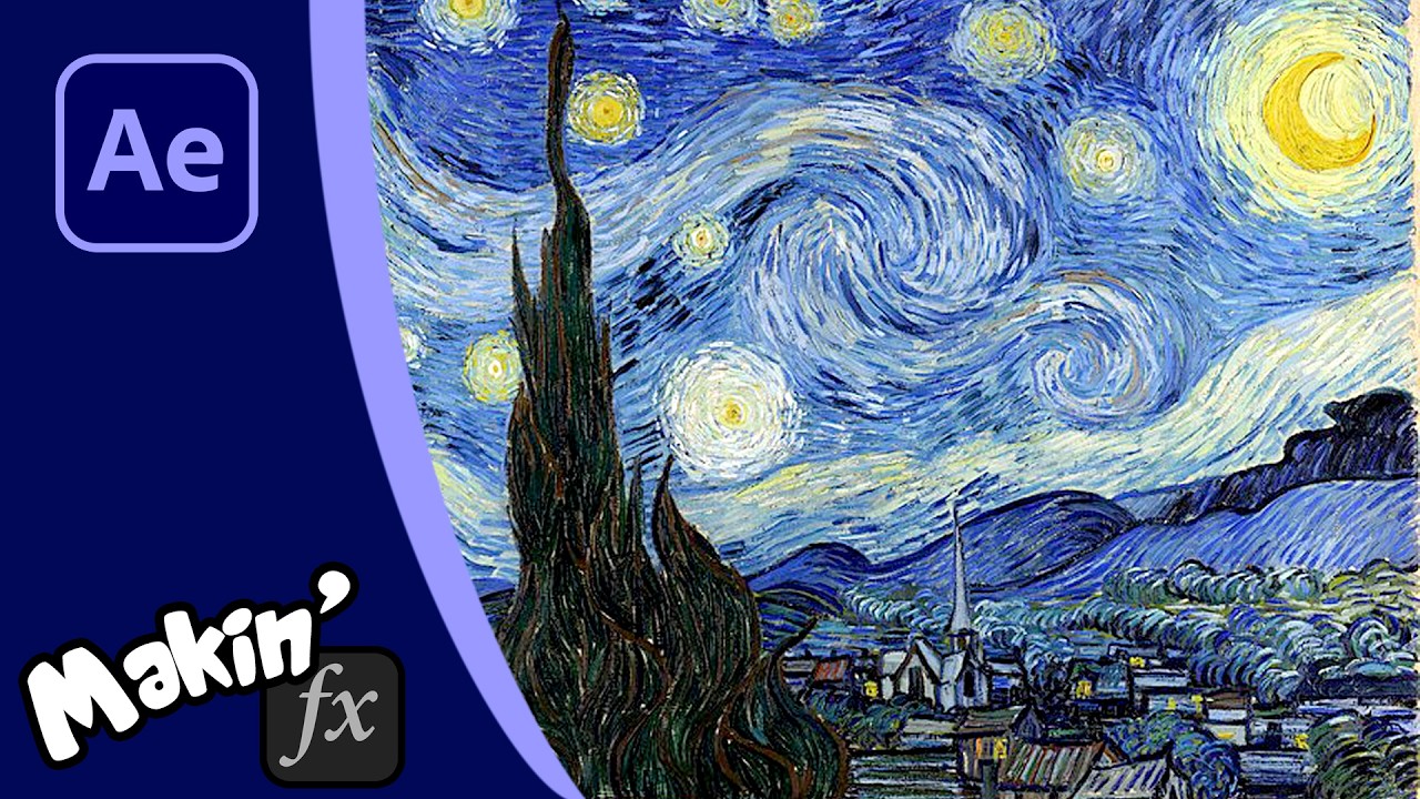 Animating Starry Night using Curl Noise in After Effects