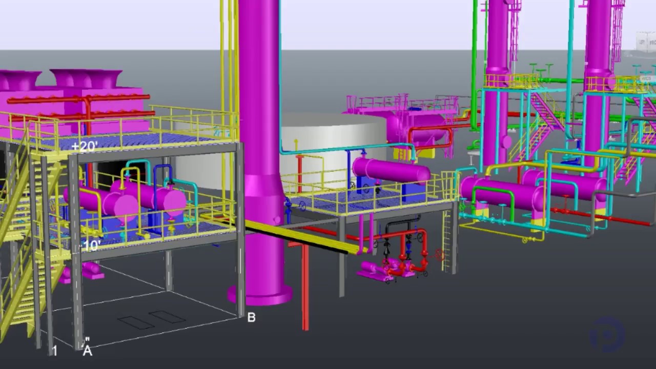 ตัวอย่างบทเรียนฟรี AutoCAD Plant 3D 2018