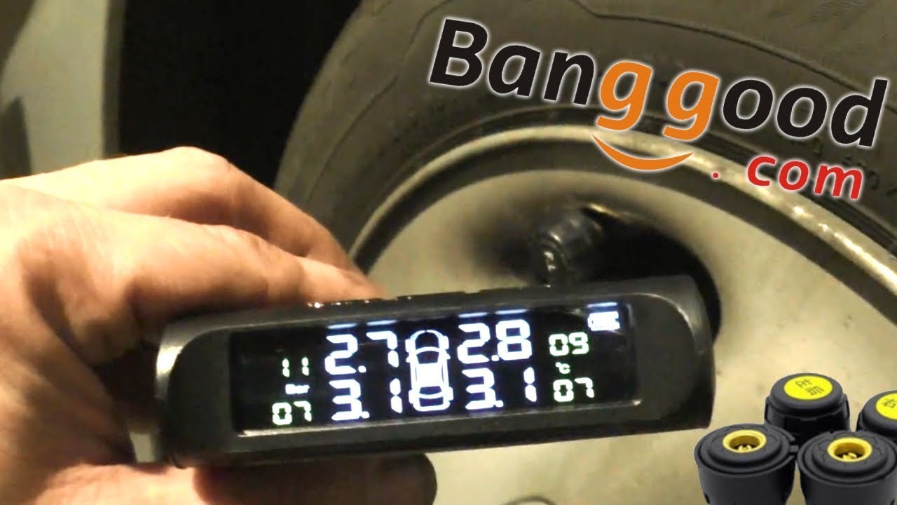 Reifendruckkontrollsystem von Banggood, auspacken, einbauen und Testen
