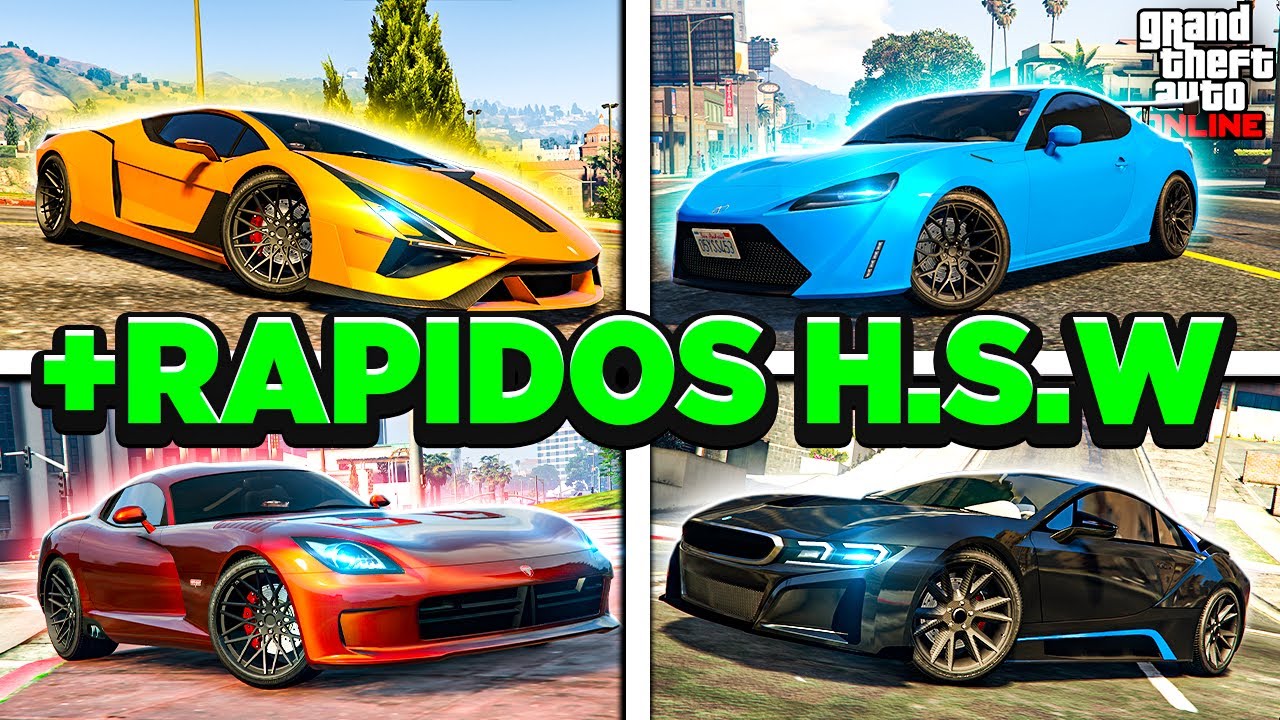 DESCUBRA os ATUAIS 15 CARROS mais RAPIDOS DA NOVA GERAÇÃO do GTA 5 ONLINE! COM AS TECNOLIGIAS H.S.W!