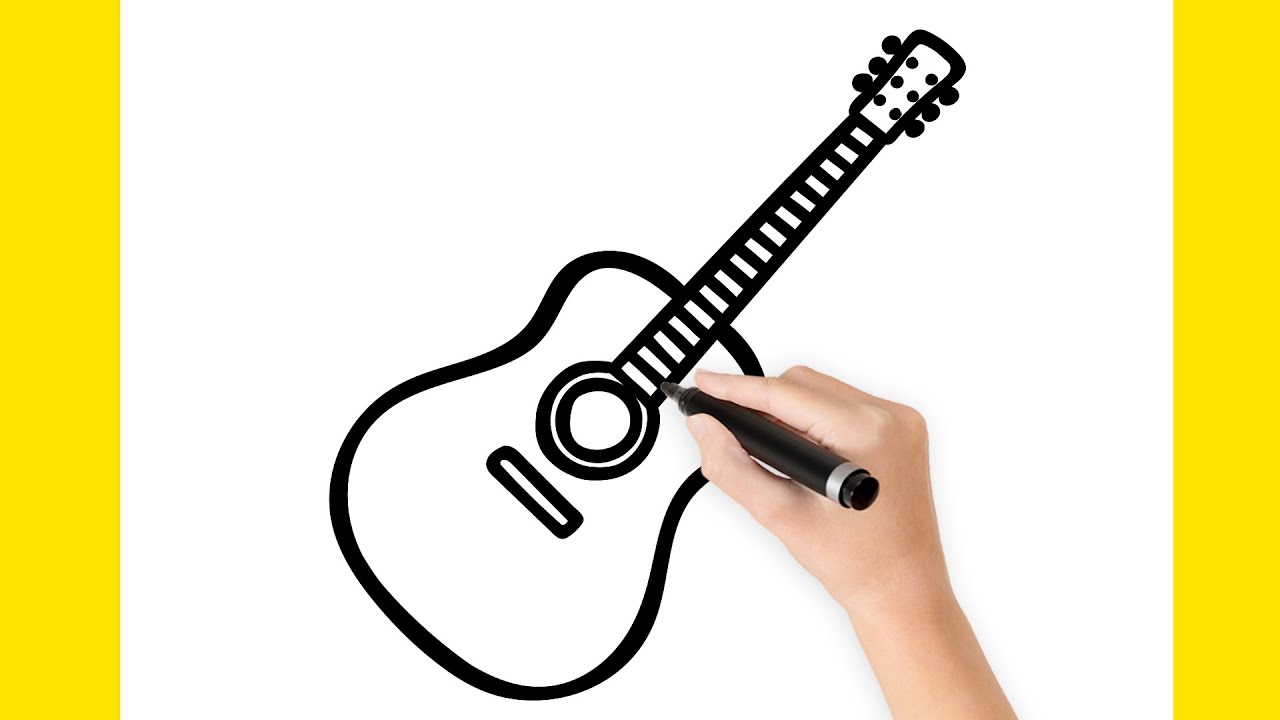 COMO DESENHAR UM VIOLÃO BONITO E PRÁTICO