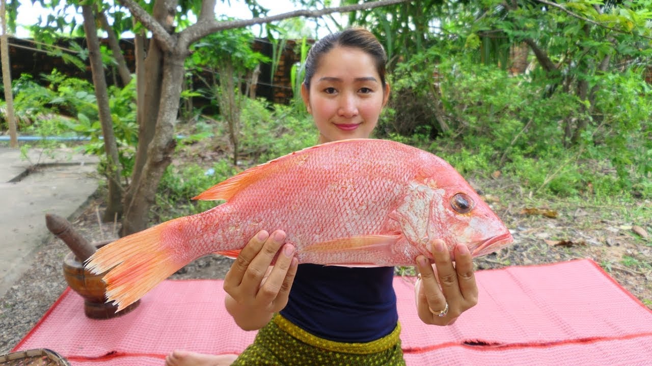 Yummy Fish Frying Vegetable With Chili Sauce Cooking - Fish Frying - Cooking With Sros