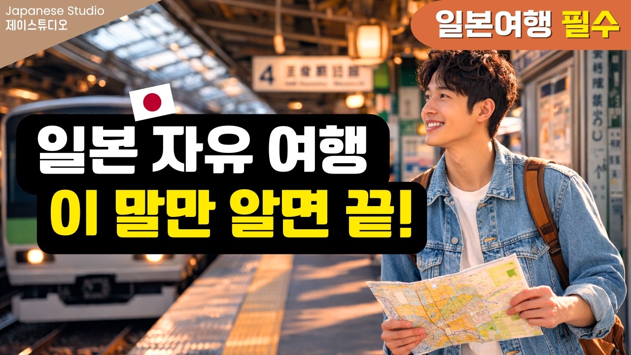 ✈️일본 자유여행 이것만 외우세요 | 진짜 많이 쓰는 일본어 10개