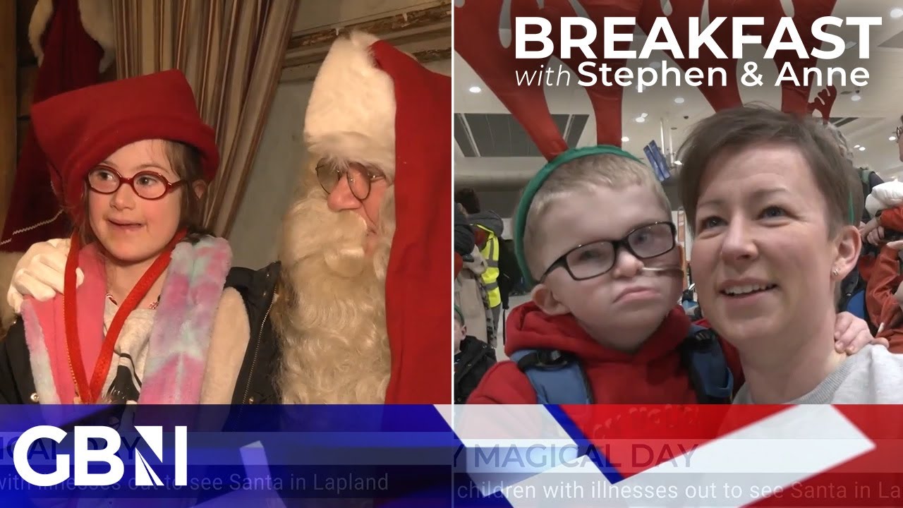 'We're extremely lucky!' | Parents of seriously ill children fly to Lapland with help of charity