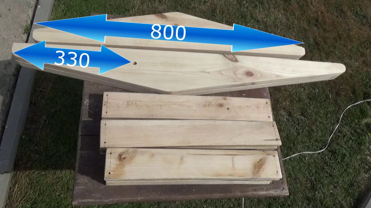 Składane krzesło ogrodowe DIY (wymiary) / Folding garden chair DIY