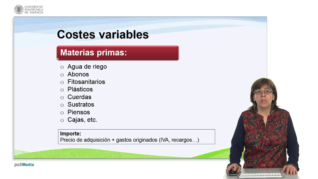 Costes de la produccion agraria |  | UPV
