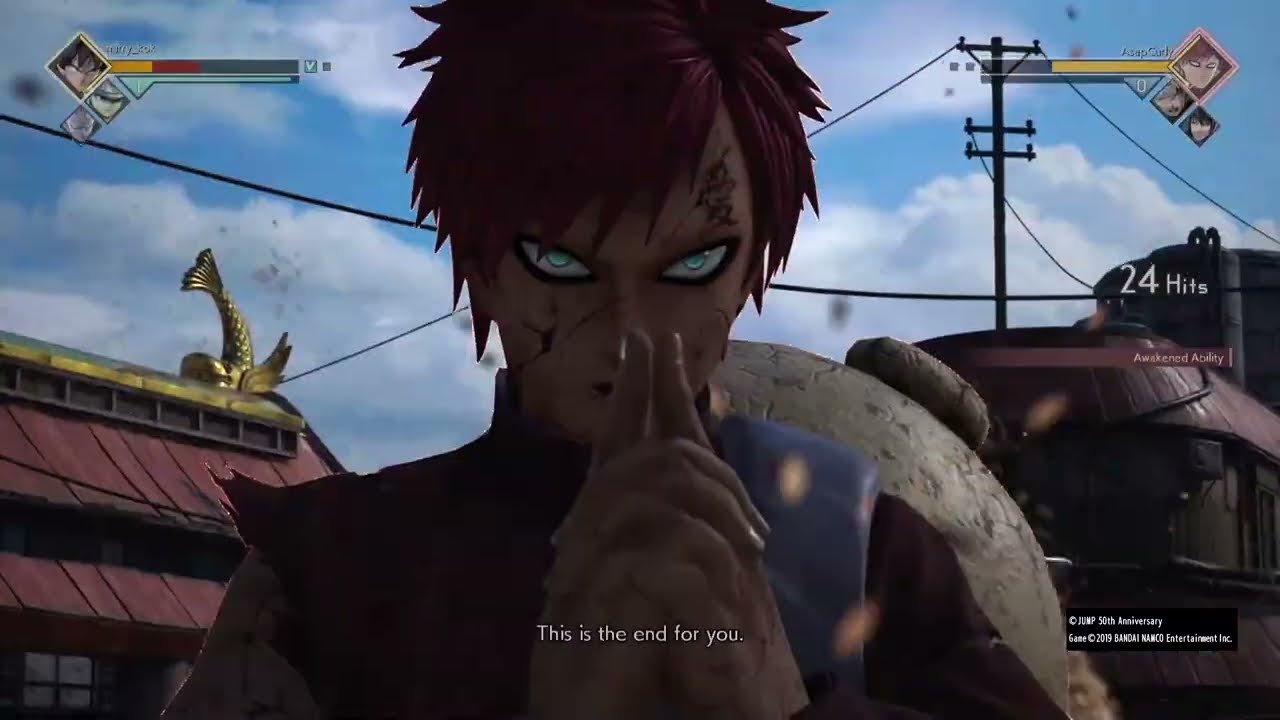 13 | GAARA AT KONOHA VILLAGE | AURA FARM | JUMP FORCE (PS5) FULL HD 60FPS HDR