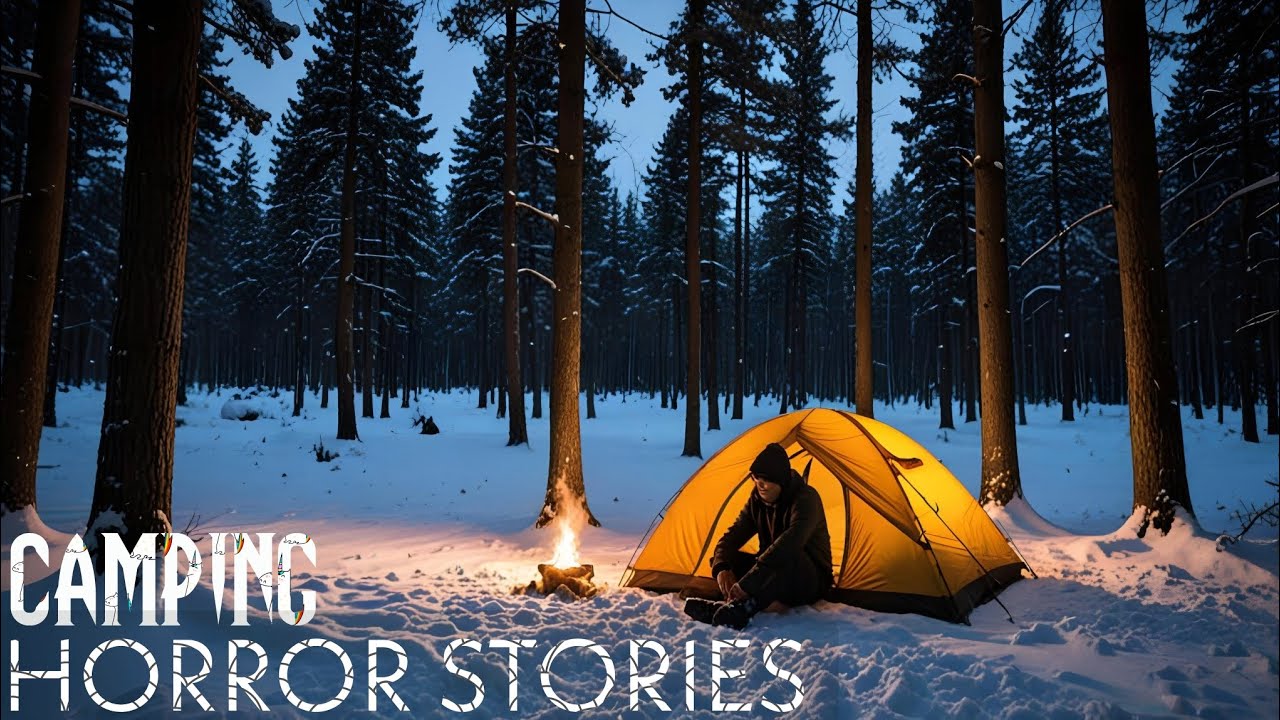 10 True Creepy Camping In The Woods HORROR Stories | With Rain Sounds