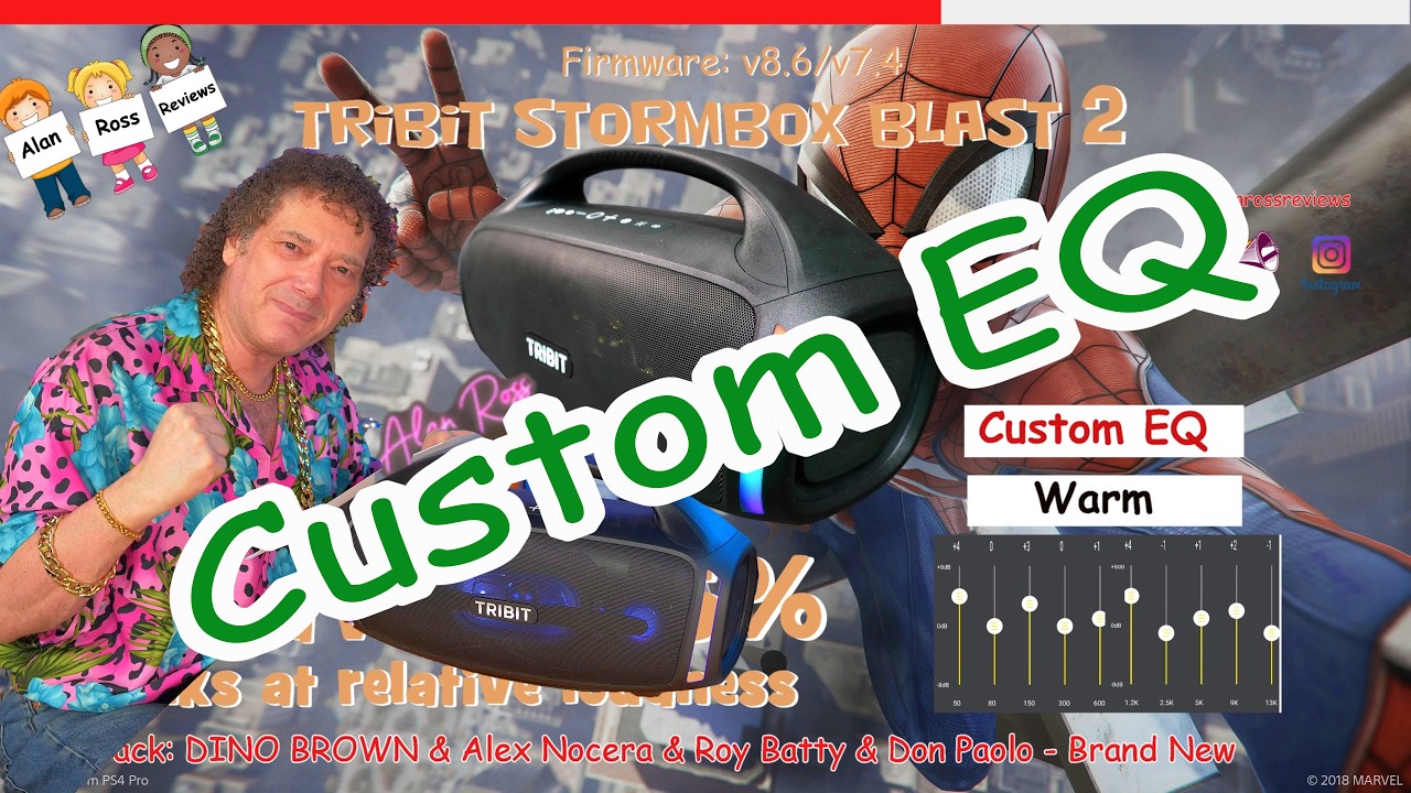 Tribit Stormbox Blast 2 custom EQ best settings! Alan Ross!