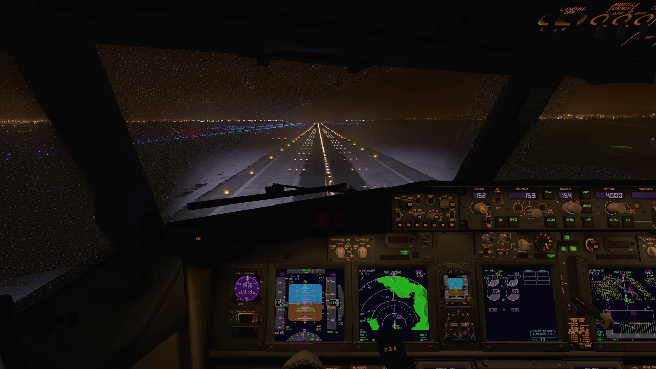 X-Plane 11 | xEnviro 1.16 | TrackIR5 | Rainy landing in Z&uuml;rich / LSZH | ZIBO 738