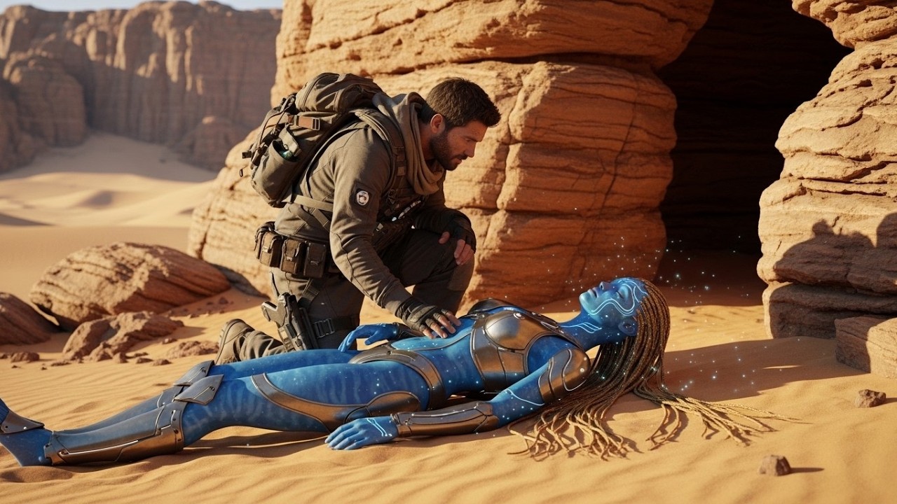 The Ice-Cold Alien Girl Didn’t Stir… Until His Touch Brought Her to Life
