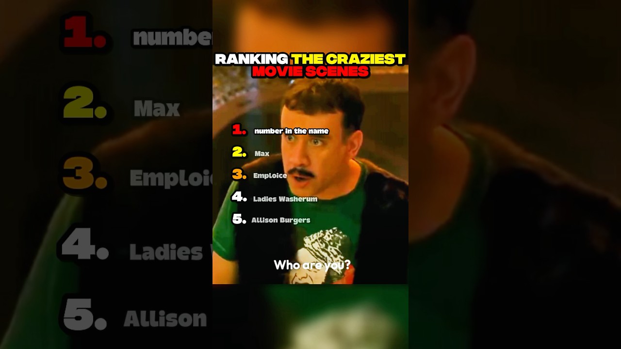 The craziest movie scenes!
