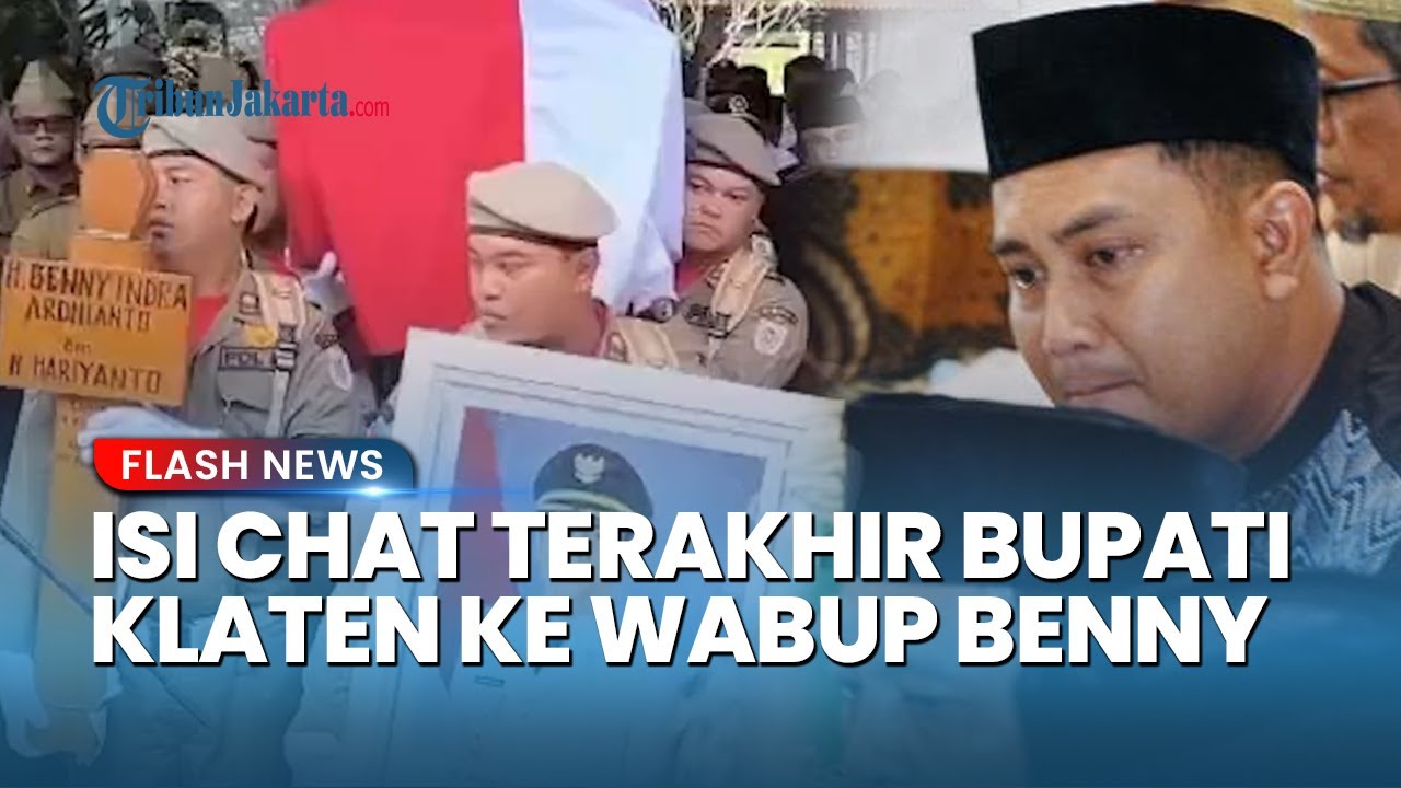 Ini Pesan WA Terakhir Bupati Klaten untuk Wabup Benny Sebelum Kabar Duka Menyebar