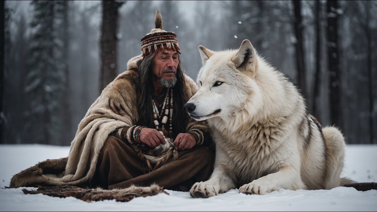 🌿 Trance of the White Wolf | A Siberian Shamanic spiritual Journey❄️