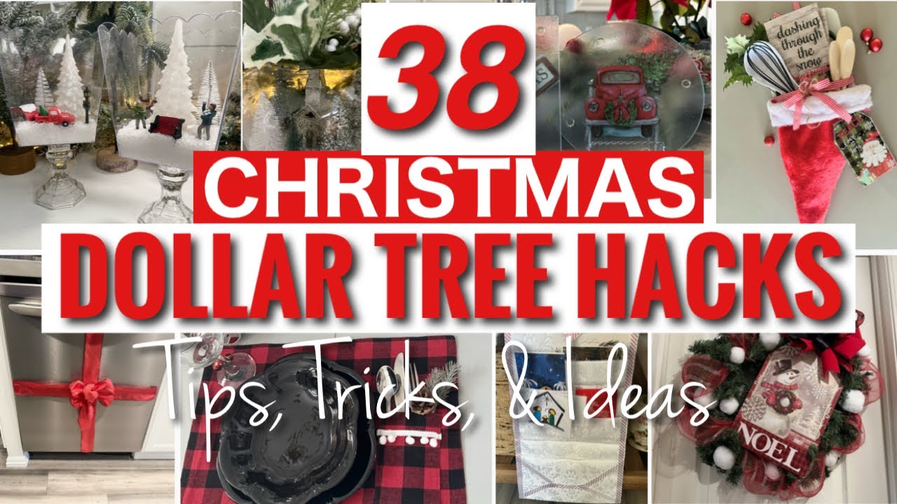 DOLLAR TREE CHRISTMAS HACKS TIPS TRICKS | STUFF YOU’VE GOT TO SEE!!