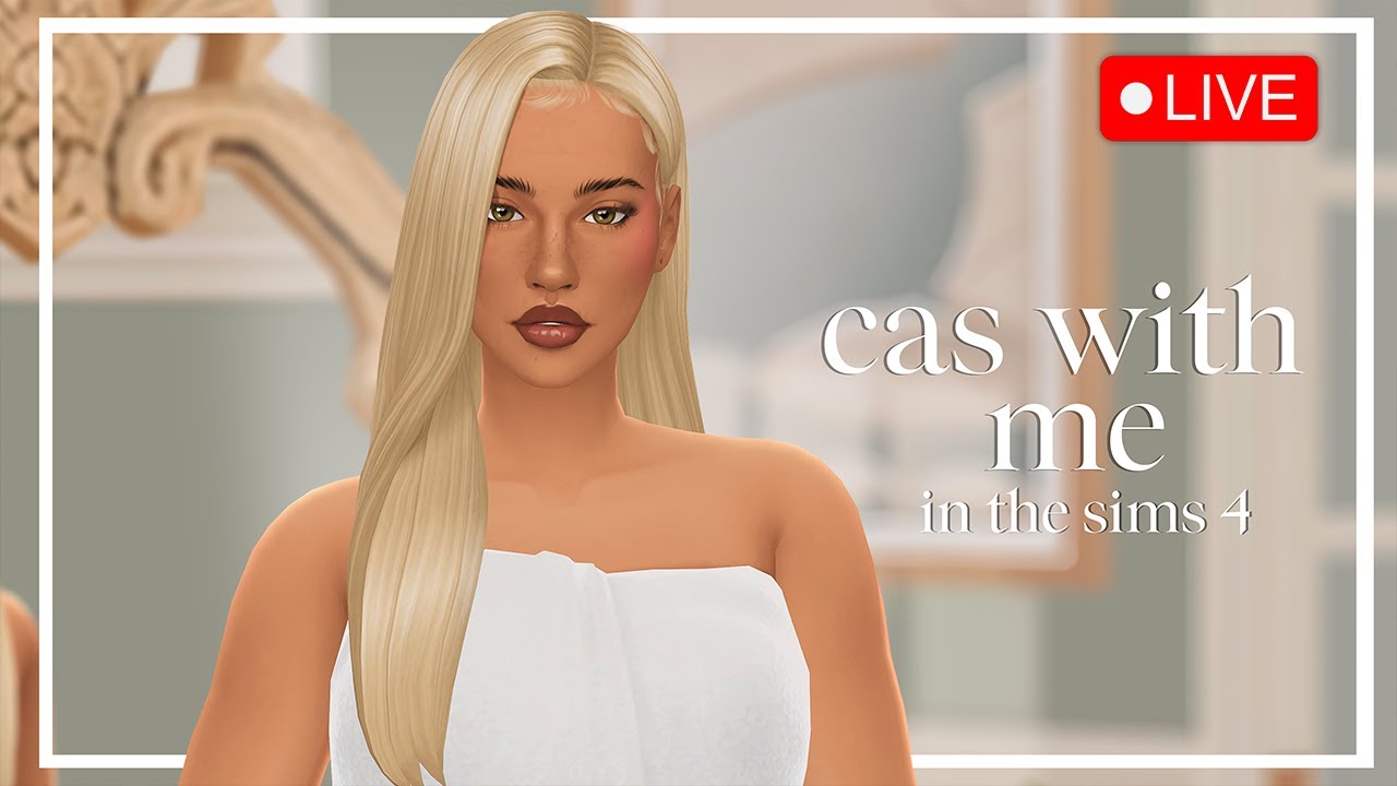 CAS With Me - Coastal Lookbook🐚 | The Sims 4 Livestream !hug