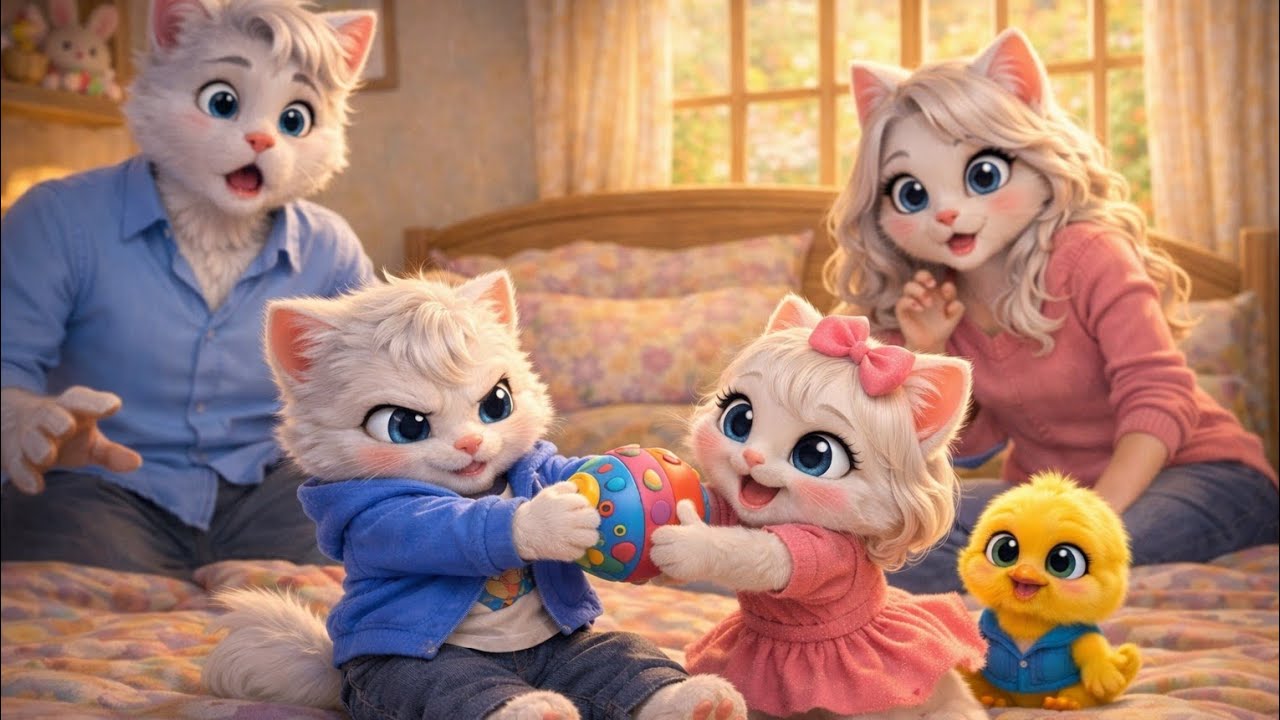 Oh No 😯 Kittu Aur Chiku ka Jhagra 😱😱 #catstory #cartoon 