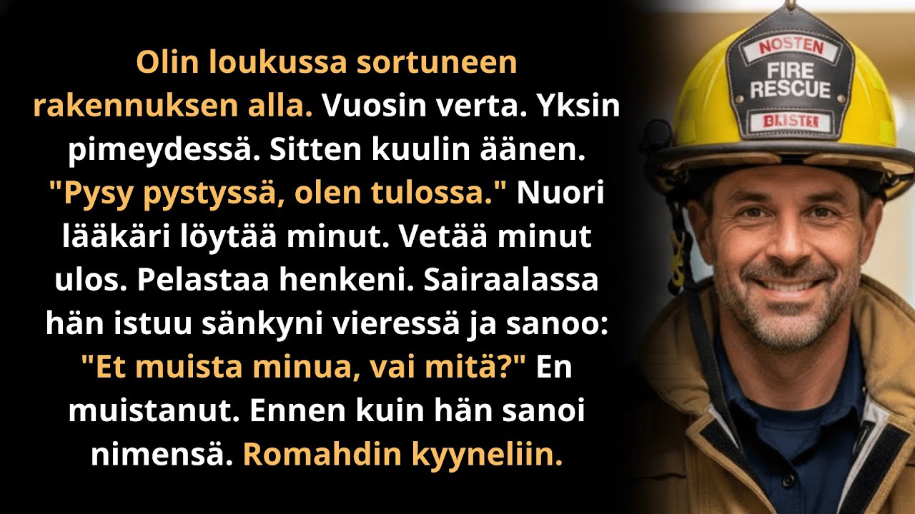 Olen palomies. Pelastin pojan palavasta talosta. 20 vuotta myöhemmin hän pelasti minun henkeni.