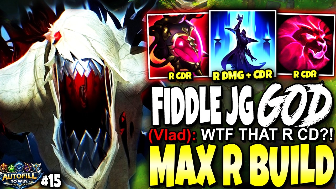 My New Fiddlesticks Season 16 MAX R BUILD made me a JUNGLE GOD ~ Fill to Win #15 | s16 Gameplay