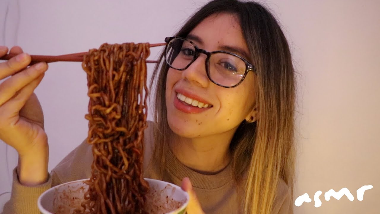 ASMR comiendo ramen picante coreano 🍜 🌶