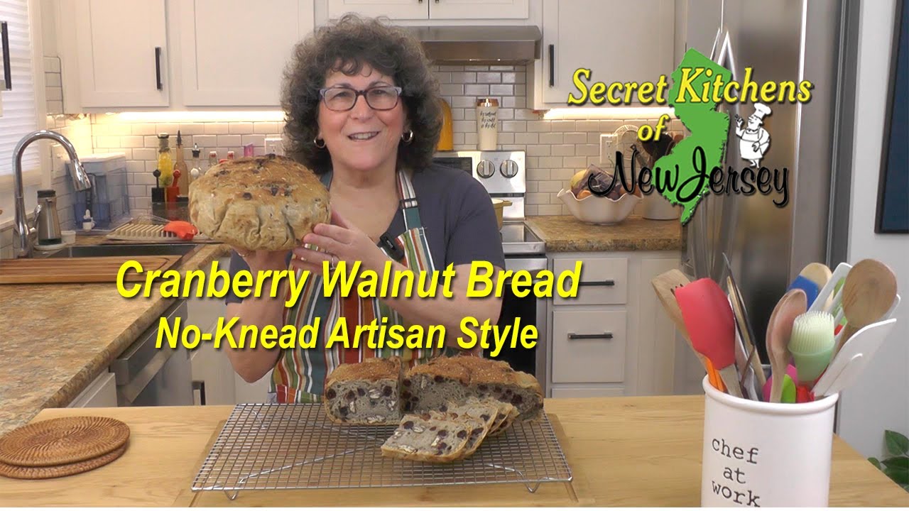 Cranberry Walnut Bread -- Artisanal No-Knead Style