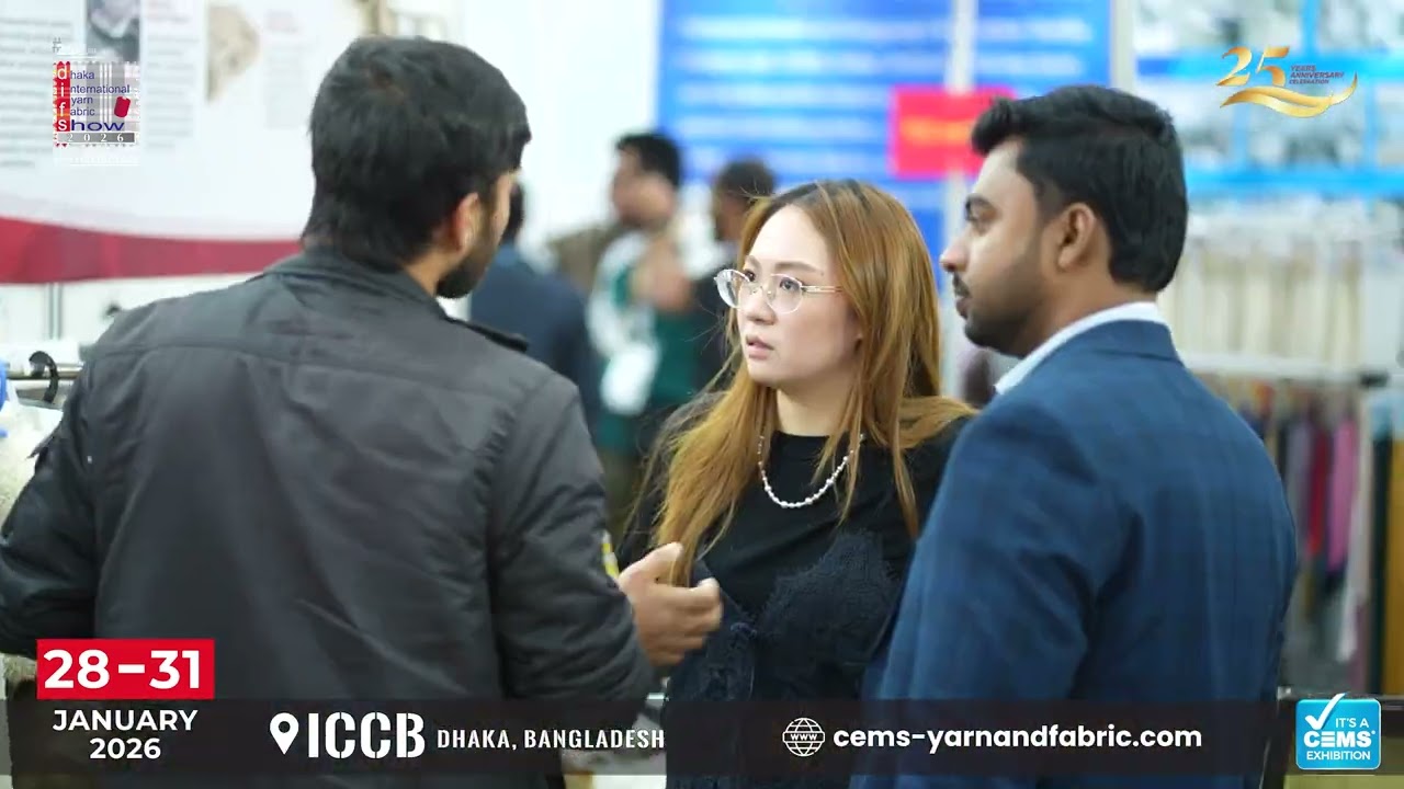 Day 1 Highlights from the 25th Dhaka International Yarn & Fabric Show 2026 – Winter Edition!