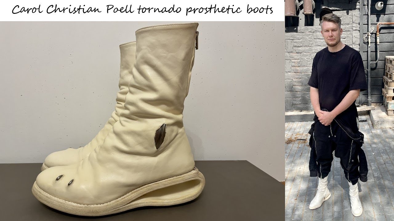 Carol Christian Poell tornado u sole titanium prosthetic boots - обзор / на ноге / respect room ccp