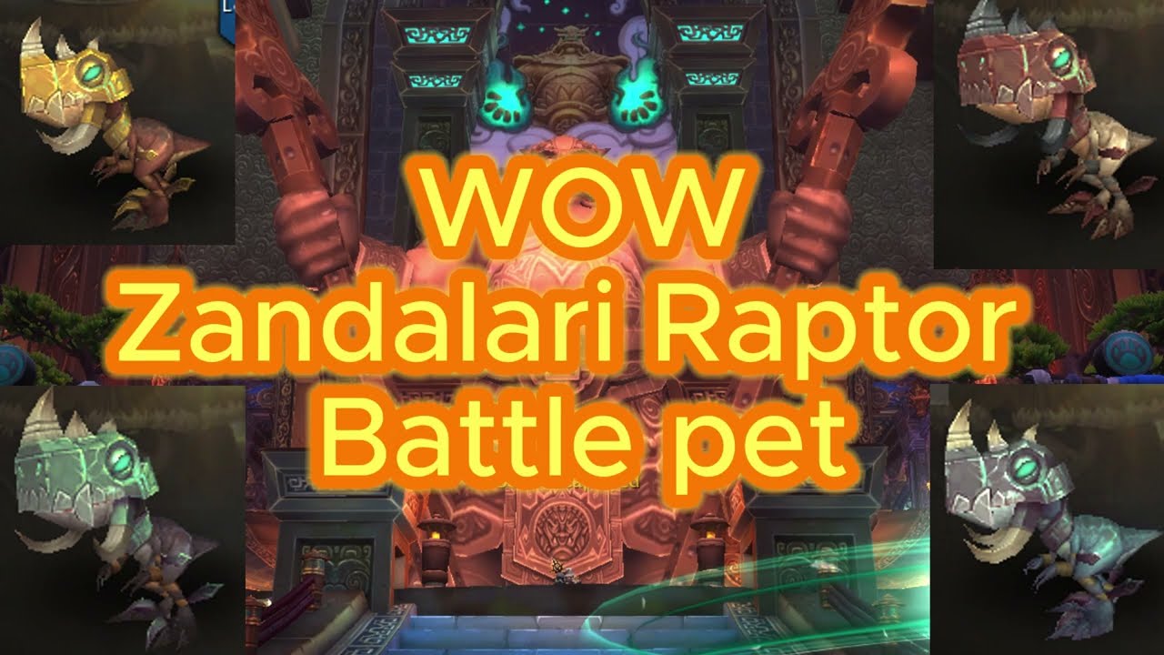 WOW zandalari Raptor Battle pet location
