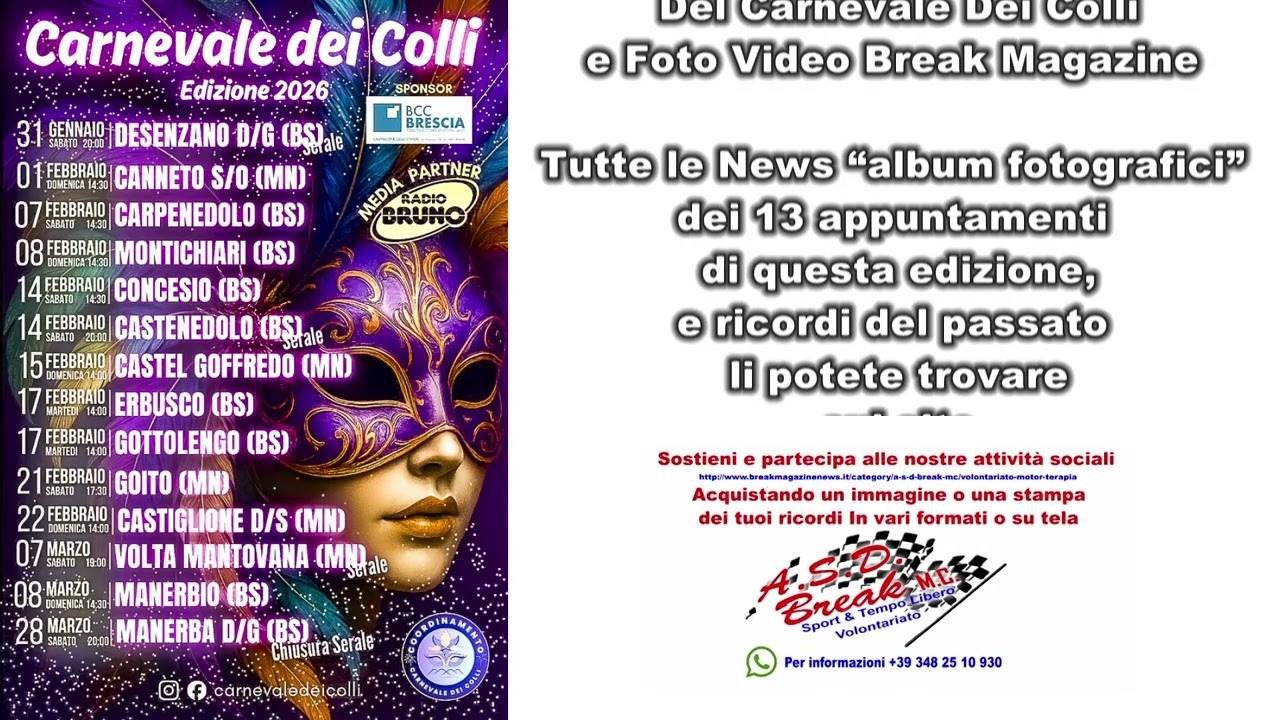 Carnevale Dei Colli Appuntamenti 2026