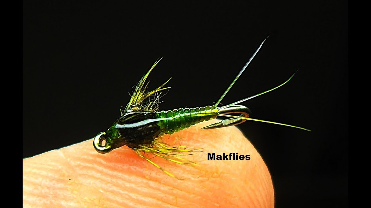 Fly Tying a Mayfly Baetis Nymph by Mak