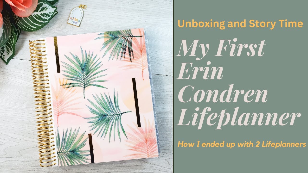 Storytime! Unboxing My First Erin Condren Lifeplanner// Canvas Vertical Layout