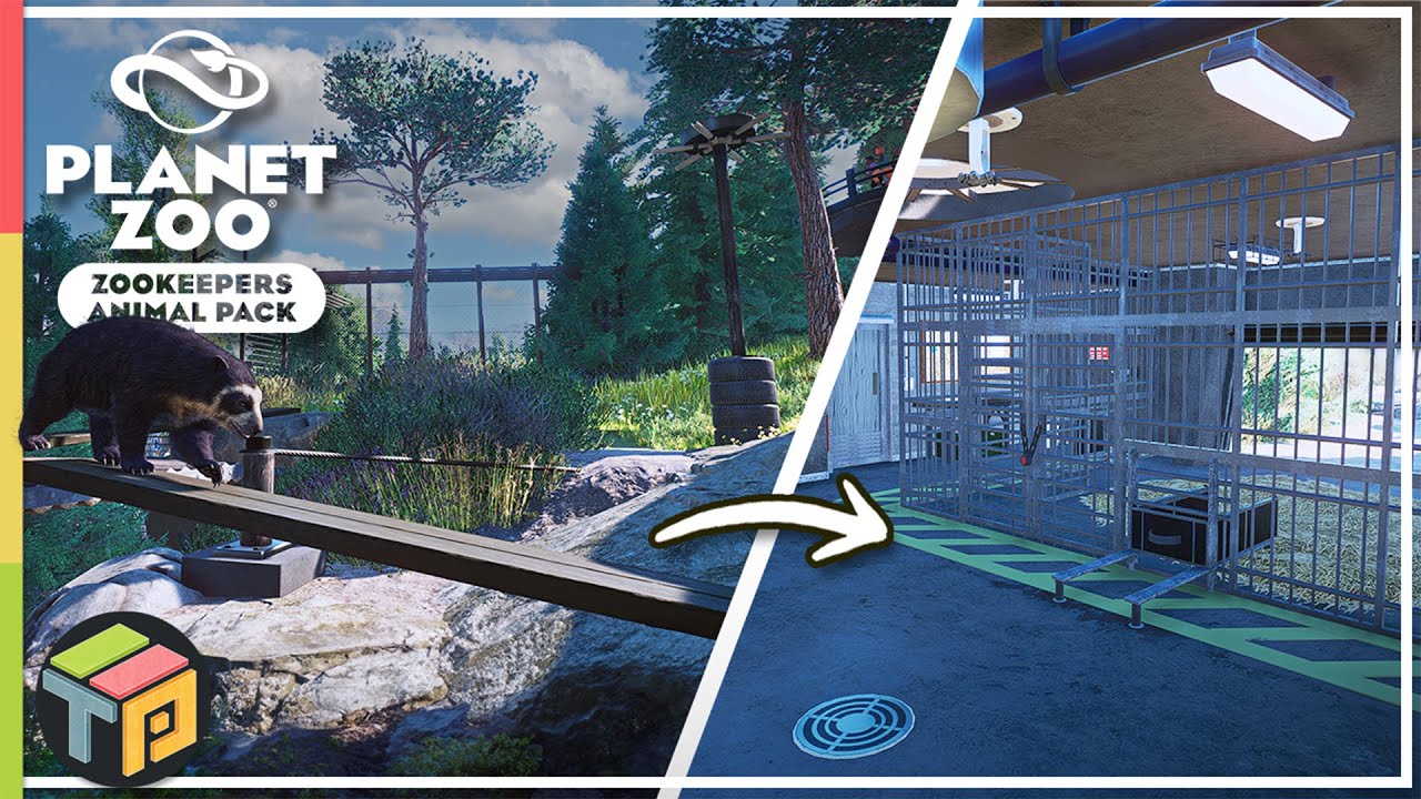 Habitat and Bear House for the Spectacled Bear  | Tiguidou Zoo | Planet Zoo