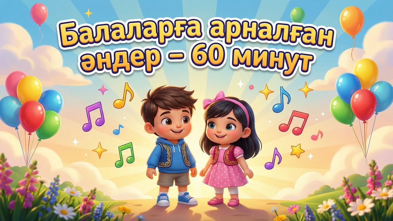 БАЛАЛАРҒА АРНАЛҒАН ӘНДЕР 60 минут
