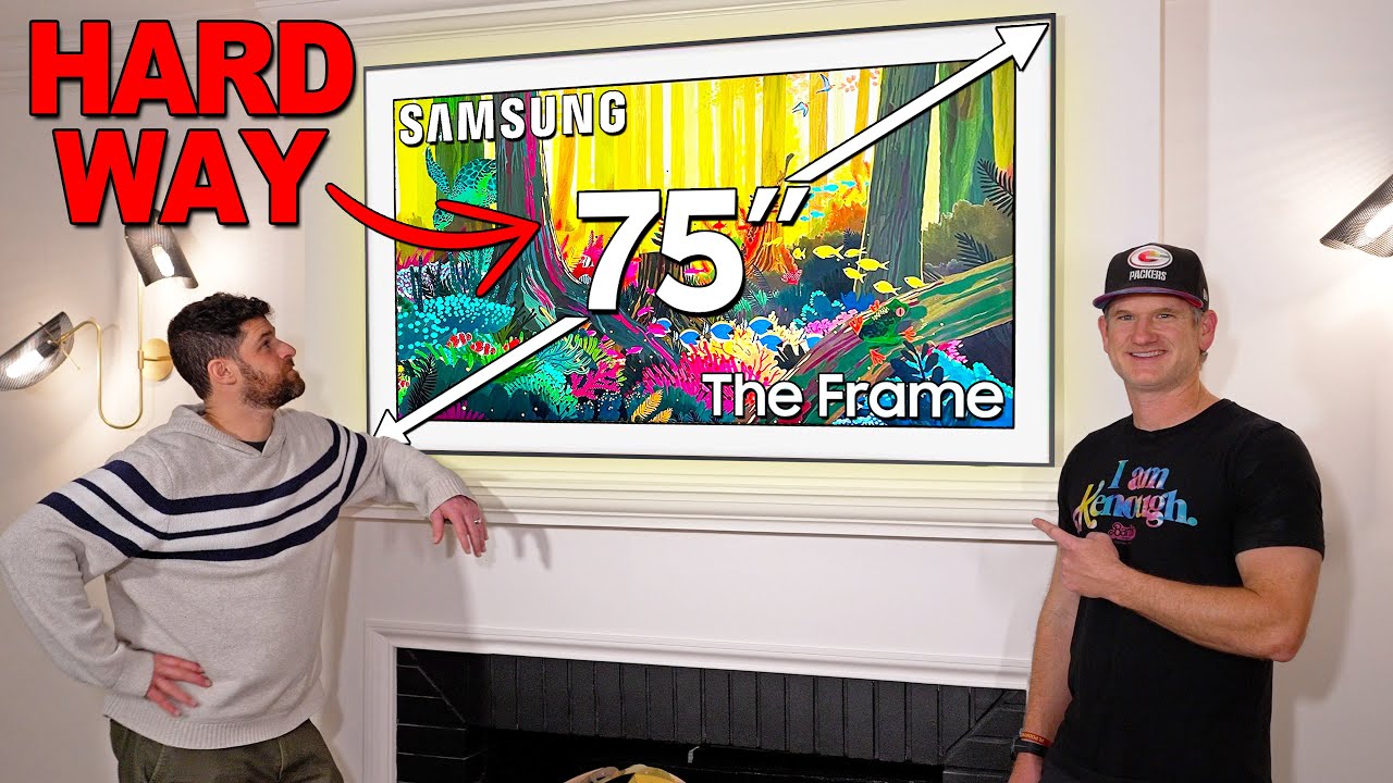 Два способа установки телевизора Samsung Frame
