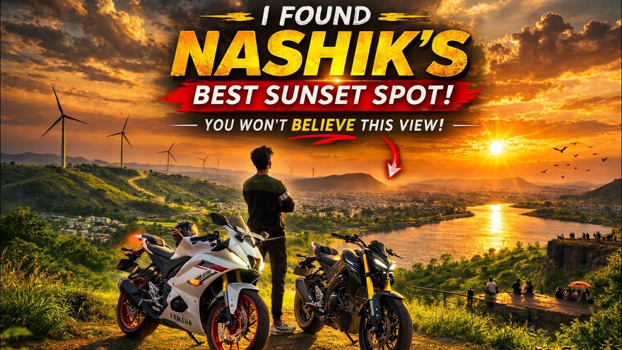 2.	I Found Nashik’s BEST Sunset Location 😍🔥 (Hidden Windmill Spot)