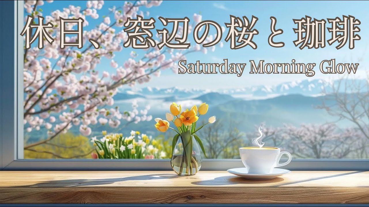 休日、窓辺の桜と珈琲 | Saturday Morning Glow - Relaxing BGM