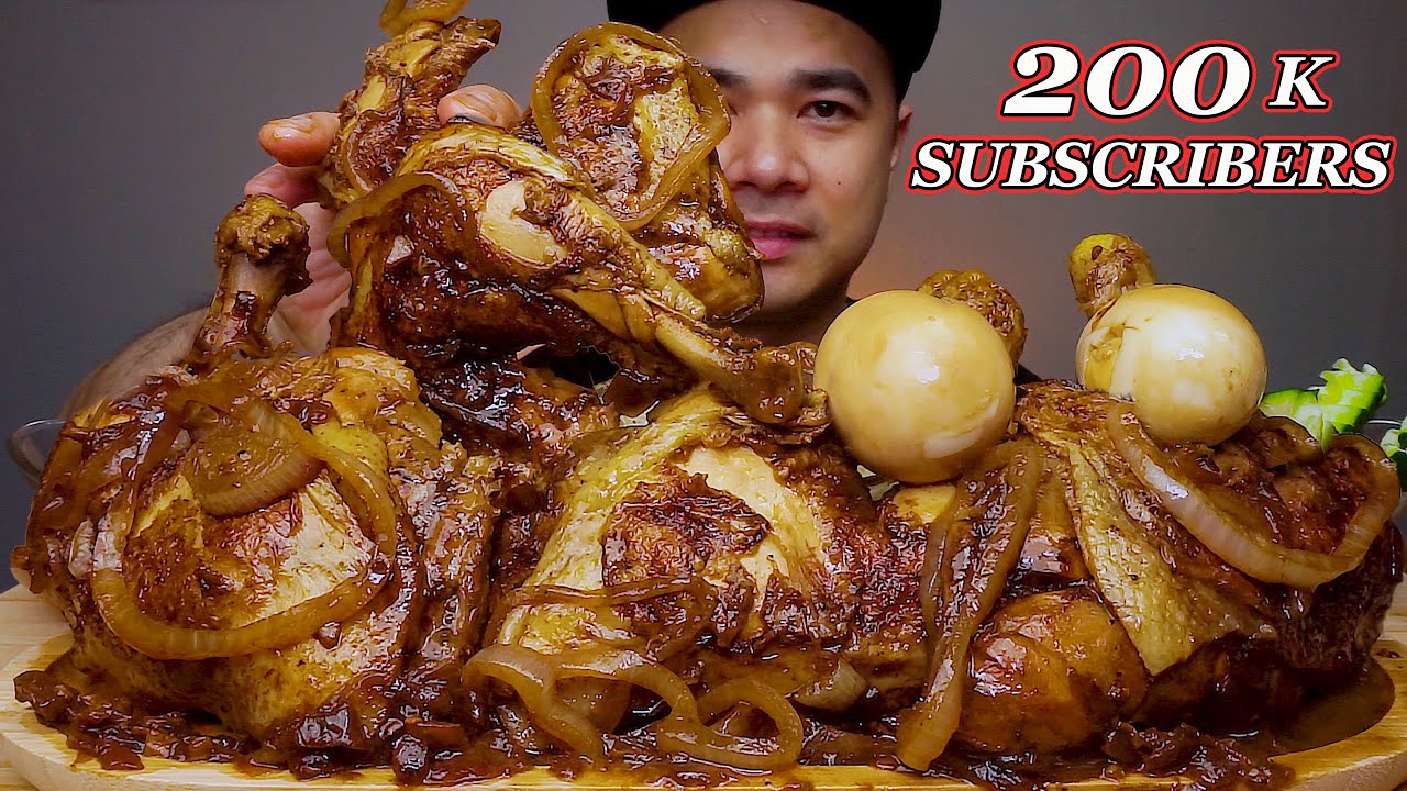 CHIBISTAG MUKBANG | CHICKEN BISTEK TAGALOG | ALFIE EATS