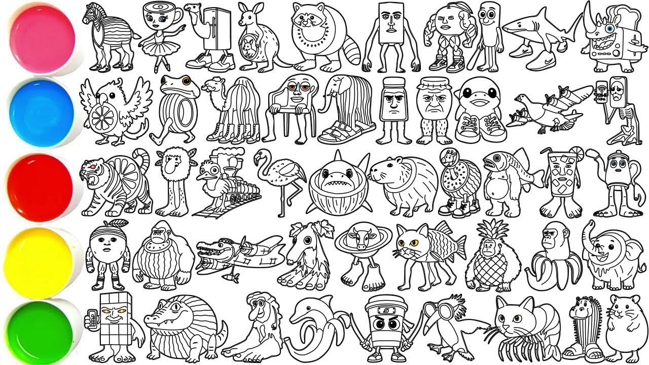 Draw 50 Amazing Italian Brainrot Animals in Minutes - Ballerina Cappuccina & others
