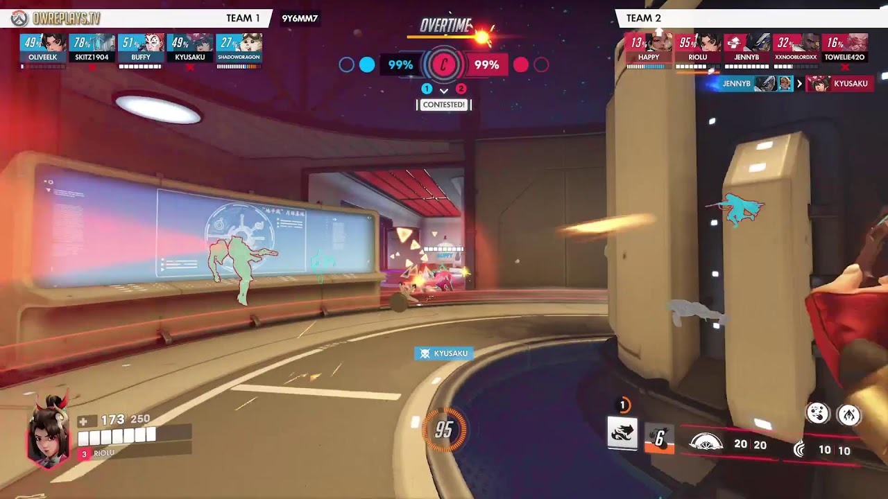slow burn game with an amazing 3rd point come back by RIOLU — Overwatch Replay 9Y6MM7