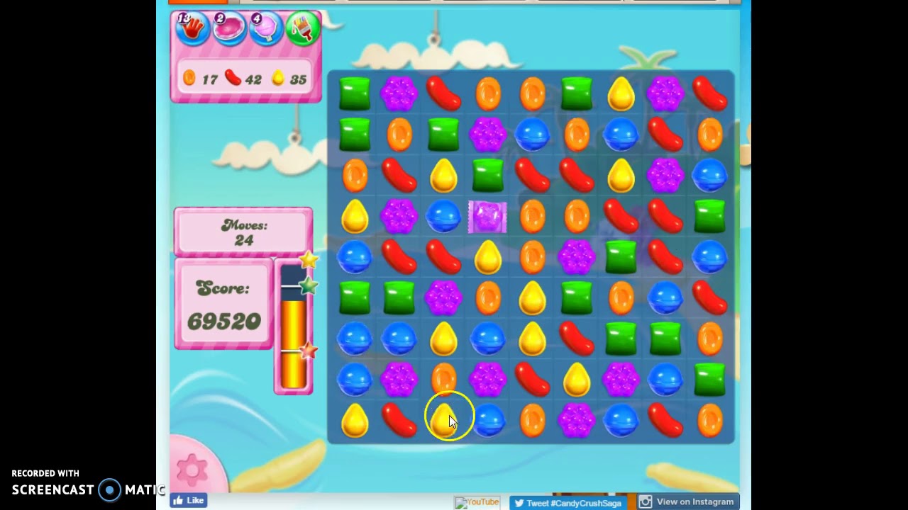 Candy Crush Level 140 Audio Talkthrough, 3 Stars 0 Boosters