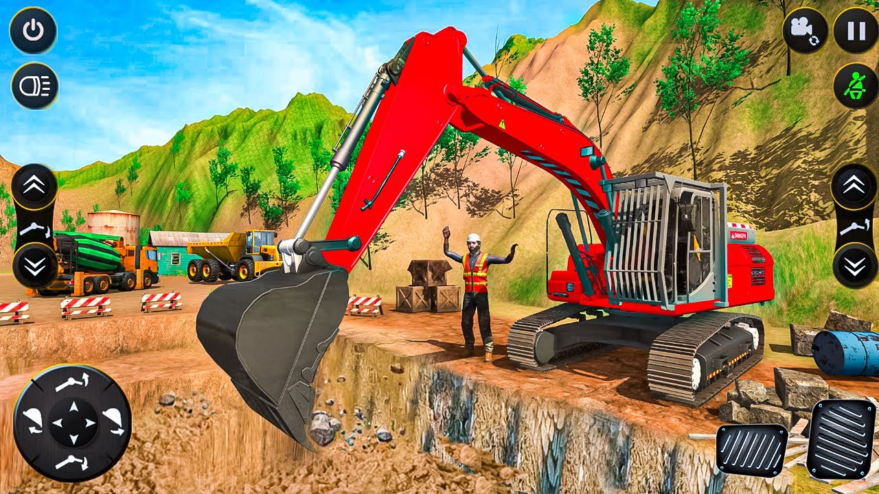 👷🏻City Road Construction Simulator 🚧 - Heavy JCB Games 2025 - Android Gameplay