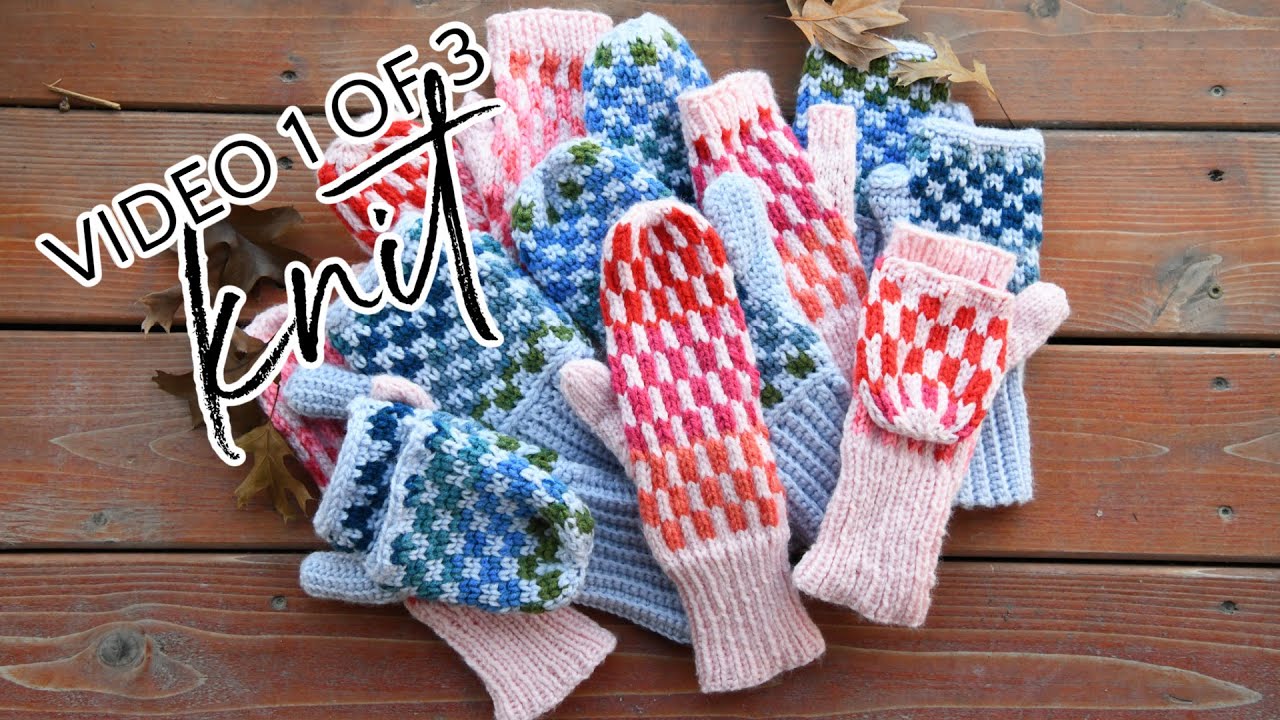 3 in 1 Hand Warmer Knitting Pattern || Mittens, Fingerless Mitts, Convertible / Flip Top Mittens