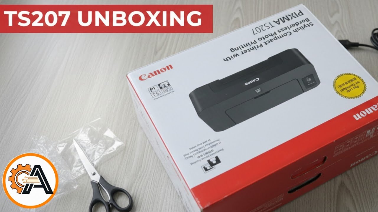Canon Pixma TS207 color printer Unboxing